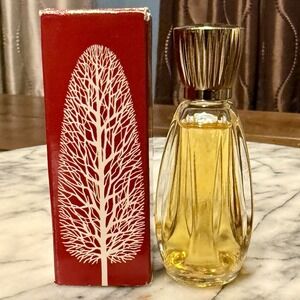 NEW! Vtg Avon Occur! Crystal Drop Cologne .5 Fl Oz Cut Glass Bottle Tree BOX!